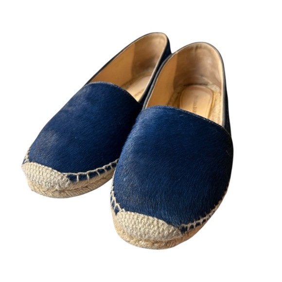 Paloma Barcelo Women's Pony-Style Espadrilles In Navy Size 39 - Picture 3 of 9